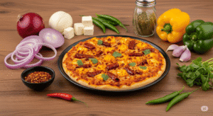 Chili Paneer Pizza Ingredients
