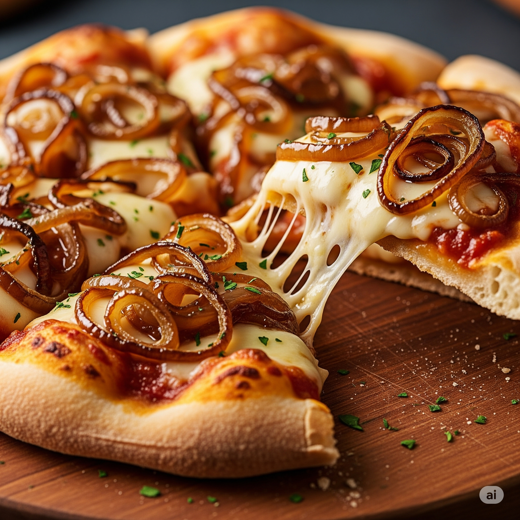 Crispy Onion Pizza Recipe