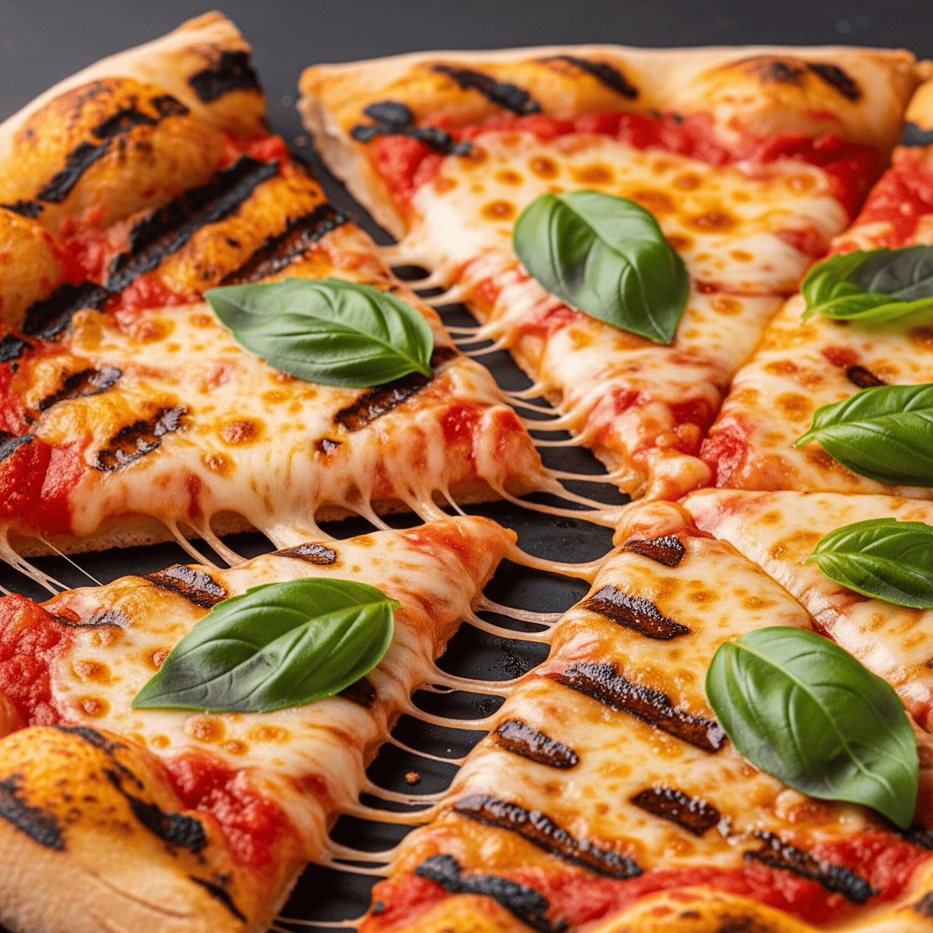 Grilled Pizza Margherita